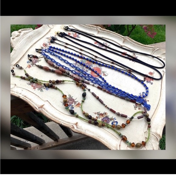 Vintage Eyewear Cord Strap Lot Holders Fit On Any Sunglasses & Sunglasses - Picture 3 of 9